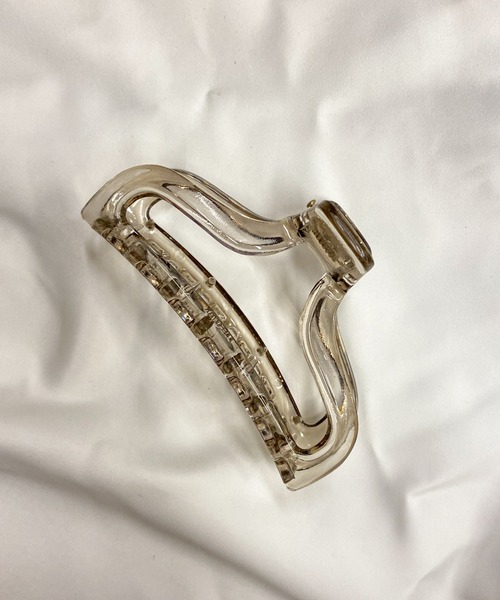 WEGO（ウィゴー）の「WEGO/クリアバンスクリップ（バレッタ/ヘアクリップ・レディース・ブラック/パープル・FREE）」の2枚目の写真