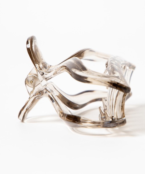 WEGO（ウィゴー）の「WEGO/クリアバンスクリップ（バレッタ/ヘアクリップ・レディース・ブラック/パープル・FREE）」の6枚目の写真