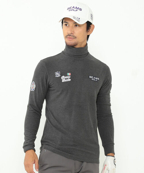 美品　BEAMS GOLF プレミアム ウォーム タートルネック シャツ　長袖 BEAMS GOLF PURPLE LABEL / プレミアムウォーム タートルネックシャツ
