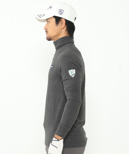 美品　BEAMS GOLF プレミアム ウォーム タートルネック シャツ　長袖 BEAMS GOLF PURPLE LABEL / プレミアムウォーム タートルネックシャツ
