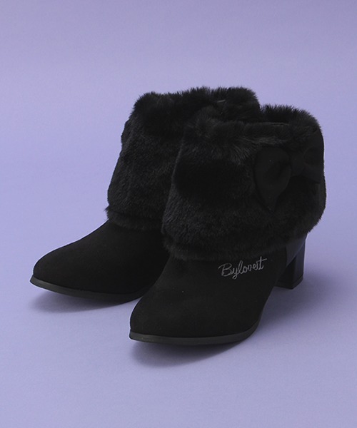 by LOVEiT（バイラビット）の「3WAYブーティ【もこもこ】（ブーツ・キッズ・ベージュ/ブラック・23cm/21cm/22cm/24cm）」の2枚目の写真