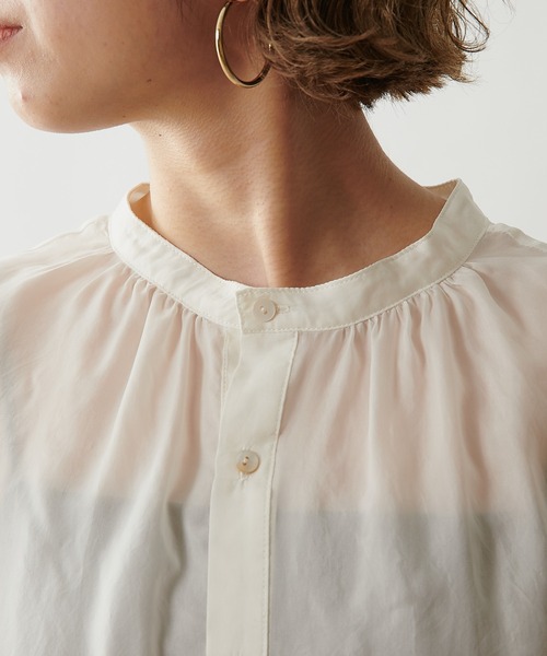 Omekashi（オメカシ）の「フリル襟付きシャツ（シャツ/ブラウス・レディース・ブラック/オフホワイト/ピンク・FREE）」の6枚目の写真