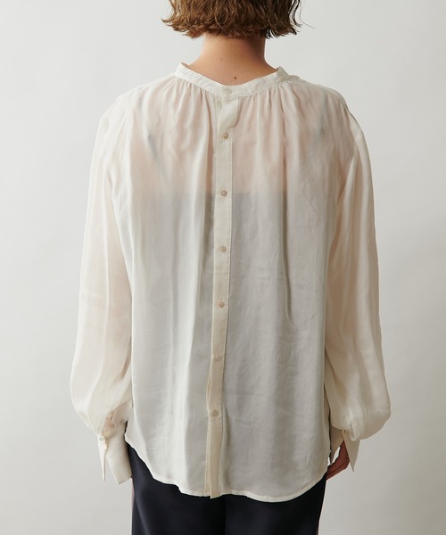 Omekashi（オメカシ）の「フリル襟付きシャツ（シャツ/ブラウス・レディース・ブラック/オフホワイト/ピンク・FREE）」の14枚目の写真