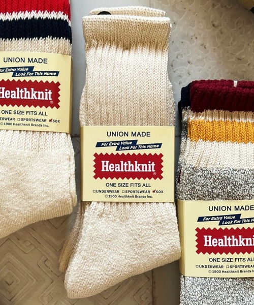 Healthknit（ヘルスニット）の「【Healthknit】ヘビーウェイトクルーソックス  / 3PACK SET SOCKS（ソックス/靴下・メンズ・ホワイト系2/ホワイト/グレー系/ホワイト系3/ホワイト系1/その他/ホワイト系4・FREE/SMALL）」の3枚目の写真