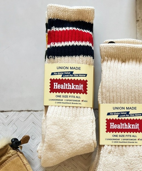 Healthknit（ヘルスニット）の「【Healthknit】ヘビーウェイトクルーソックス  / 3PACK SET SOCKS（ソックス/靴下・メンズ・ホワイト系2/ホワイト/グレー系/ホワイト系3/ホワイト系1/その他/ホワイト系4・FREE/SMALL）」の4枚目の写真