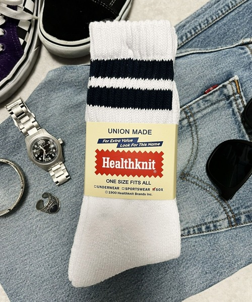 Healthknit（ヘルスニット）の「【Healthknit】ヘビーウェイトクルーソックス  / 3PACK SET SOCKS（ソックス/靴下・メンズ・ホワイト系2/ホワイト/グレー系/ホワイト系3/ホワイト系1/その他/ホワイト系4・FREE/SMALL）」の5枚目の写真