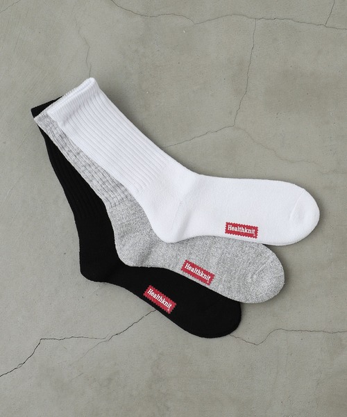 Healthknit（ヘルスニット）の「【Healthknit】ヘビーウェイトクルーソックス  / 3PACK SET SOCKS（ソックス/靴下・メンズ・ホワイト系2/ホワイト/グレー系/ホワイト系3/ホワイト系1/その他/ホワイト系4・FREE/SMALL）」の7枚目の写真