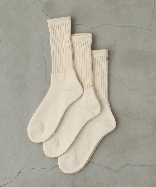 Healthknit（ヘルスニット）の「【Healthknit】ヘビーウェイトクルーソックス  / 3PACK SET SOCKS（ソックス/靴下・メンズ・ホワイト系2/ホワイト/グレー系/ホワイト系3/ホワイト系1/その他/ホワイト系4・FREE/SMALL）」の11枚目の写真