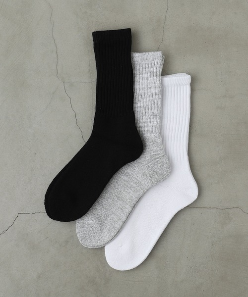 Healthknit（ヘルスニット）の「【Healthknit】ヘビーウェイトクルーソックス  / 3PACK SET SOCKS（ソックス/靴下・メンズ・ホワイト系2/ホワイト/グレー系/ホワイト系3/ホワイト系1/その他/ホワイト系4・FREE/SMALL）」の14枚目の写真