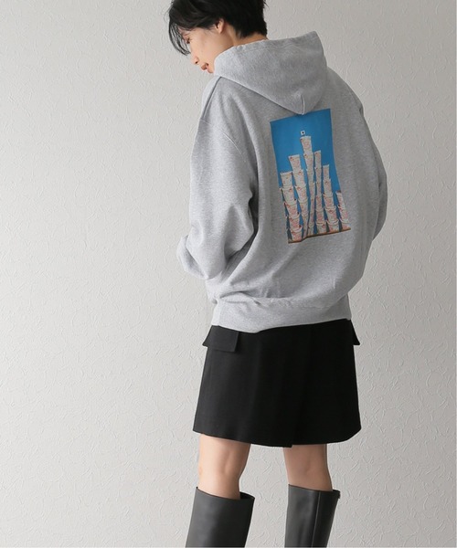 JOURNAL STANDARD(ジャーナルスタンダード)の「【NOODLE JOURNAL/ヌードル ジャーナル】フォトスウェット フーディ(パーカー・レディース・チャコールグレー/ブラック・LARGE/X-LARGE)」の8枚目の写真