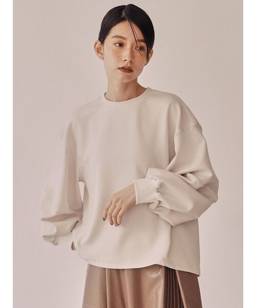 COTORICA（コトリカ）の「ダンボールボリュームスリーブTOPS（Tシャツ/カットソー・レディース・アイボリー/ブラック・FREE）」の3枚目の写真