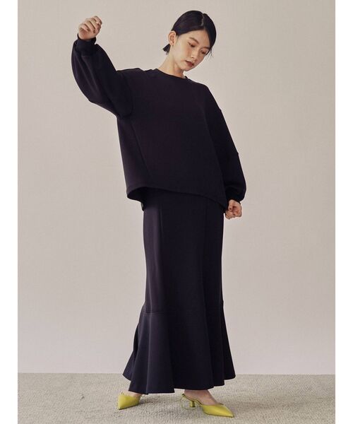 COTORICA（コトリカ）の「ダンボールボリュームスリーブTOPS（Tシャツ/カットソー・レディース・アイボリー/ブラック・FREE）」の6枚目の写真