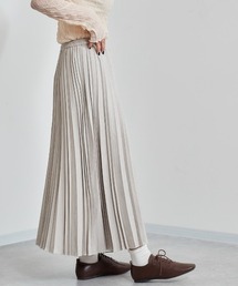 フェイクスウェードプリーツスカート