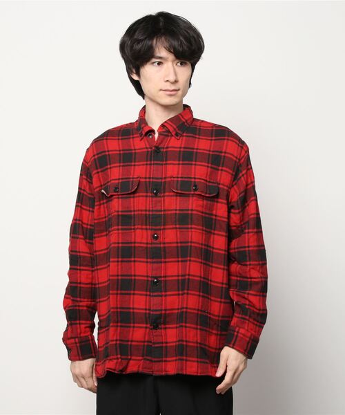 Banana Republic(バナナリパブリック)の「ヘビー フランネル シャツジャケット(シャツ/ブラウス・メンズ・ブルー/レッド・M/L/S/XL)」の13枚目の写真