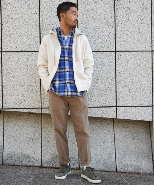 Banana Republic(バナナリパブリック)の「ヘビー フランネル シャツジャケット(シャツ/ブラウス・メンズ・ブルー/レッド・M/L/S/XL)」の14枚目の写真