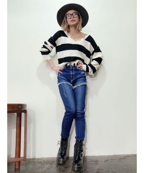 GYDA(ジェイダ)の「FALLインソールワークブーツ(ブーツ・レディース・ブラック・SMALL/MEDIUM/LARGE)」の7枚目の写真