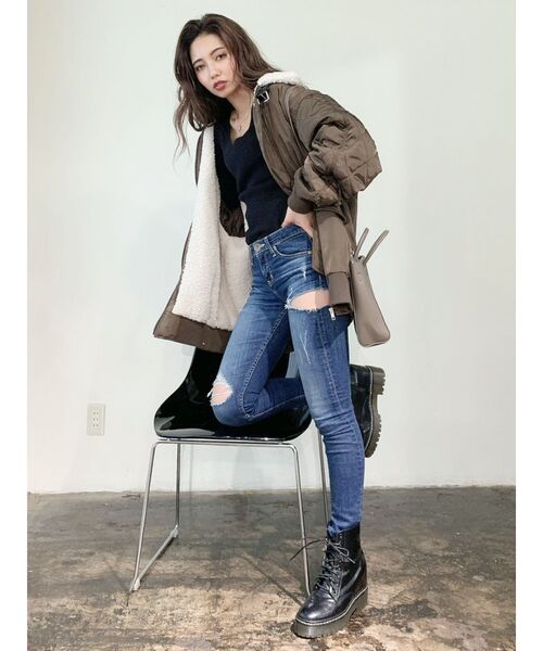 GYDA(ジェイダ)の「FALLインソールワークブーツ(ブーツ・レディース・ブラック・SMALL/MEDIUM/LARGE)」の10枚目の写真