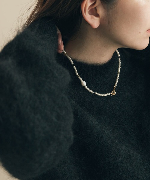 SMELLY（スメリー）の「パールビーズコンビネックレス（ネックレス・レディース・アイボリー・-）」の4枚目の写真