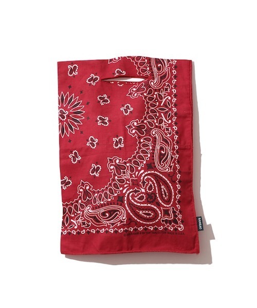 HAV-A-HANK（ハバハンク ）の「BANSAC バンサック HAV-A-HANK ハバハンク バンダナ エコバッグ ソリッド&ネオンカラー（エコバッグ/サブバッグ・メンズ・ホワイト/ブラック/グリーン/ネイビー/イエロー/レッド/オレンジ/ミント/イエロー系/ピンク/ライトオレンジ系/ターコイズブルー/プラム/ダークグリーン・FREE）」の12枚目の写真