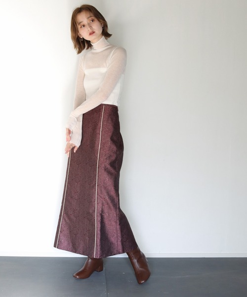 CLEIO（クレイオ）の「【CLEIO】モヘアタートルシアーニット（ニット/セーター・レディース・イエロー/アイボリー/ラベンダー・FREE）」の4枚目の写真