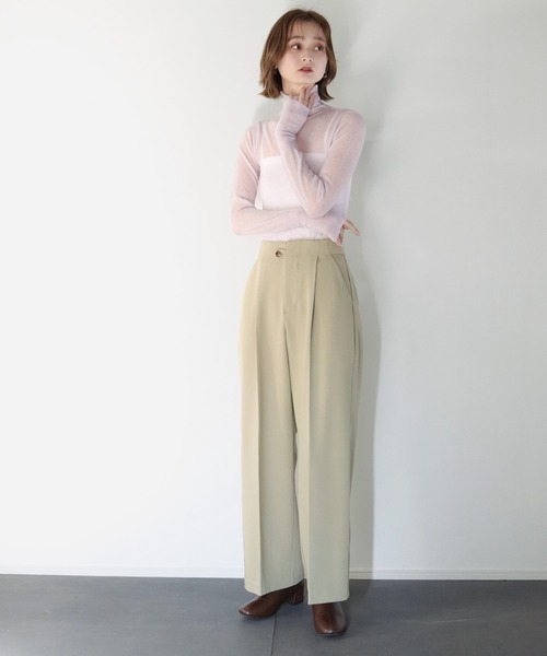 CLEIO（クレイオ）の「【CLEIO】モヘアタートルシアーニット（ニット/セーター・レディース・イエロー/アイボリー/ラベンダー・FREE）」の11枚目の写真