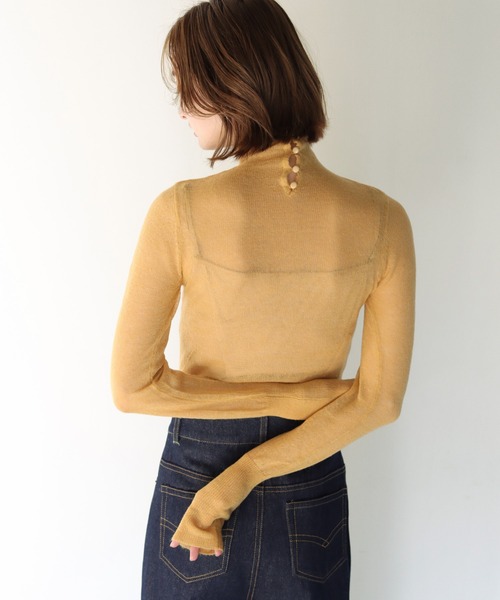 CLEIO（クレイオ）の「【CLEIO】モヘアタートルシアーニット（ニット/セーター・レディース・イエロー/アイボリー/ラベンダー・FREE）」の14枚目の写真