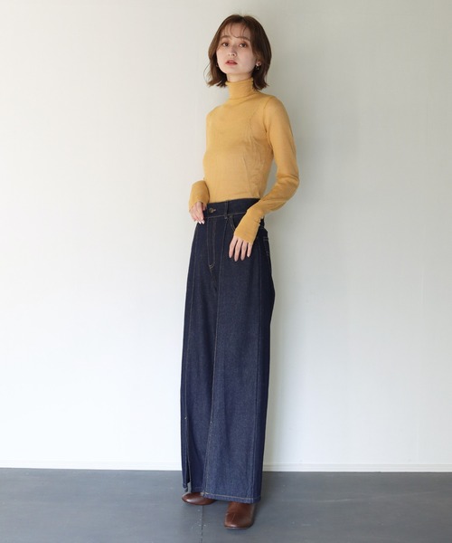 CLEIO（クレイオ）の「【CLEIO】モヘアタートルシアーニット（ニット/セーター・レディース・イエロー/アイボリー/ラベンダー・FREE）」の17枚目の写真