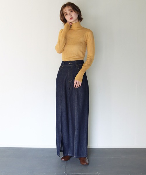 CLEIO（クレイオ）の「【CLEIO】モヘアタートルシアーニット（ニット/セーター・レディース・イエロー/アイボリー/ラベンダー・FREE）」の16枚目の写真