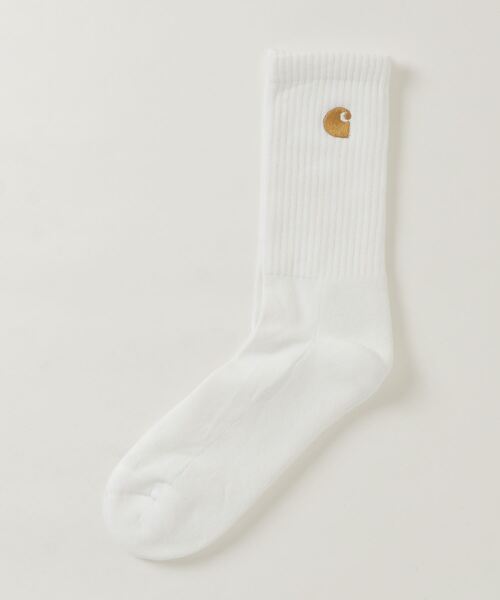 Carhartt WIP（カーハートダブリューアイピー）の「CHASE SOCKS（ソックス/靴下・メンズ・ライトパープル/ブラック/ダークグリーン/ヘザーグレー/オレンジ/ホワイト・ONE SIZE）」の2枚目の写真