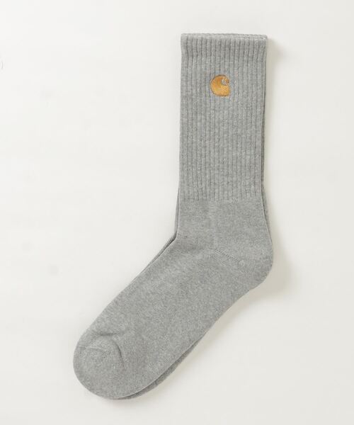 Carhartt WIP（カーハートダブリューアイピー）の「CHASE SOCKS（ソックス/靴下・メンズ・ライトパープル/ブラック/ダークグリーン/ヘザーグレー/オレンジ/ホワイト・ONE SIZE）」の4枚目の写真