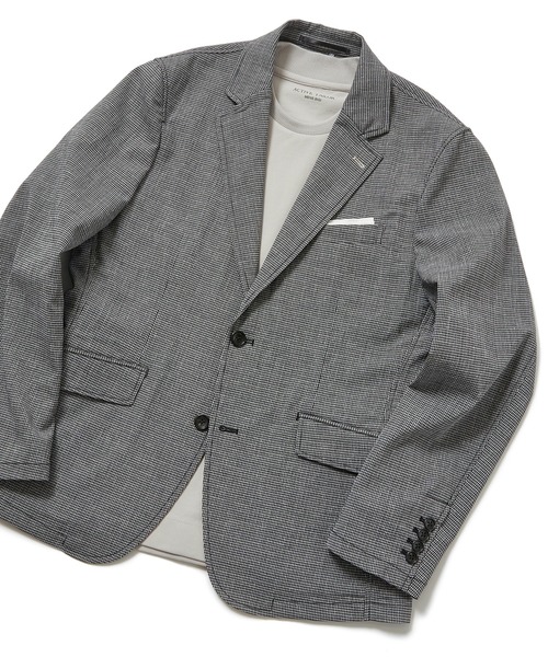 MEN'S BIGI(メンズビギ)の「強撚先染ドビージャケット(テーラードジャケット・メンズ・ネイビー/ブラック系その他/ブルー系その他・01/02/03/04)」の2枚目の写真