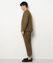 アダムエロペ　Adam et rope’ セットアップ　ノーカラー 楽天市場】テックカルゼ ノーカラージャケット セットアップ/2点