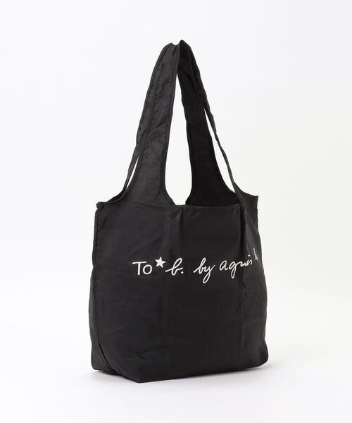 To b. by agnes b.（トゥービーバイアニエスベー）の「WQ73 SAC エコバッグ（エコバッグ/サブバッグ・レディース・ブラック・UNI）」の7枚目の写真