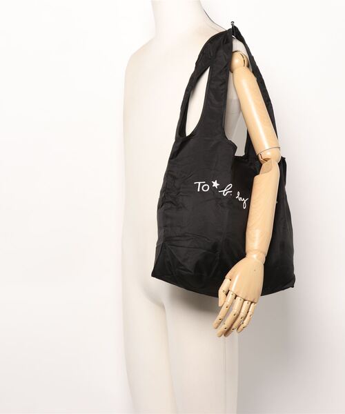 To b. by agnes b.（トゥービーバイアニエスベー）の「WQ73 SAC エコバッグ（エコバッグ/サブバッグ・レディース・ブラック・UNI）」の5枚目の写真