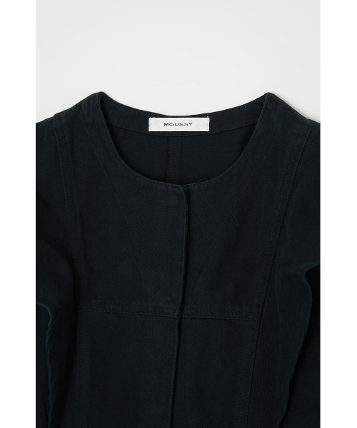 MOUSSY（マウジー）の「PANEL DENIM LONG ドレス（ワンピース・レディース・ベージュ/ブルー/ブラック・1/2）」の6枚目の写真