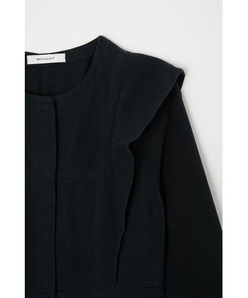 MOUSSY（マウジー）の「PANEL DENIM LONG ドレス（ワンピース・レディース・ベージュ/ブルー/ブラック・1/2）」の9枚目の写真