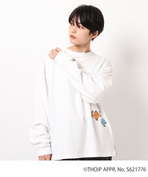 Mr.Men&Little Miss（ミスターメン アンド リトルミス）の「◆ミスターメンリトルミス コラボ リブ付きロングスリーブTシャツ（Tシャツ/カットソー）」