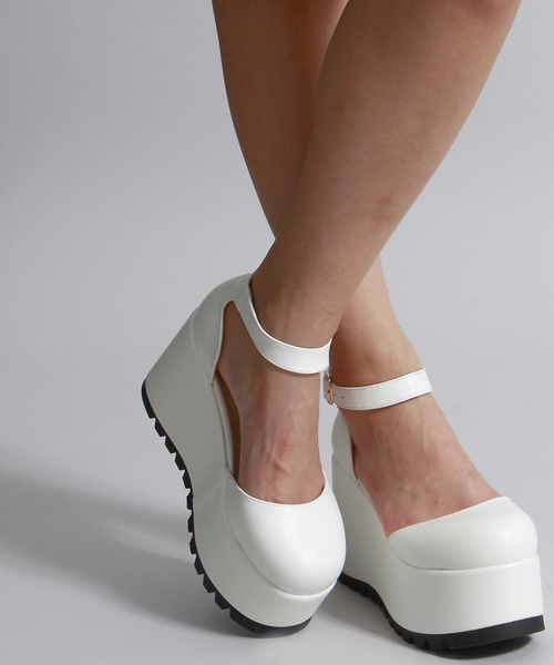 WEGO（ウィゴー）の「WEGO/セパレートサンダル（サンダル・レディース・ホワイト/ブラック・LARGE/MEDIUM）」の2枚目の写真