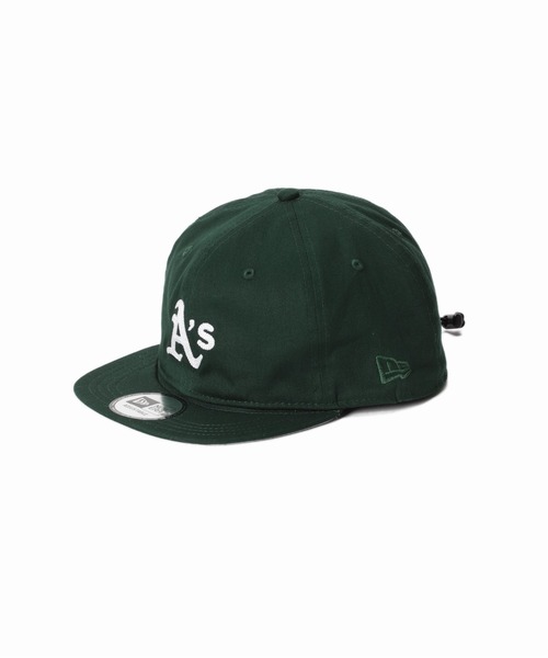NEW ERA（ニューエラ）の「【NEW ERA / ニューエラ】別注 A's BIKE CAP（キャップ・メンズ・ネイビー/グリーン・FREE）」の10枚目の写真