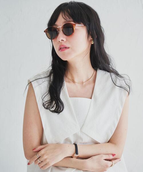 coen（コーエン）の「メタルブリッジボストングラス（サングラス・レディース・ブラック/ブラウン・FREE）」の3枚目の写真