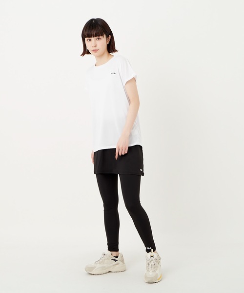 FILA(フィラ)の「【FILA:フィラ】レディースTシャツ+スカート付+レギンス3点セット(Tシャツ/カットソー・レディース・ホワイト/ブラック/ラベンダー・MEDIUM/LARGE/X-LARGE)」の19枚目の写真