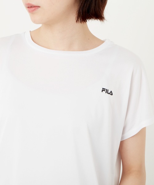FILA(フィラ)の「【FILA:フィラ】レディースTシャツ+スカート付+レギンス3点セット(Tシャツ/カットソー・レディース・ホワイト/ブラック/ラベンダー・MEDIUM/LARGE/X-LARGE)」の9枚目の写真