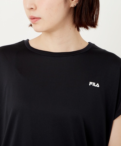 FILA(フィラ)の「【FILA:フィラ】レディースTシャツ+スカート付+レギンス3点セット(Tシャツ/カットソー・レディース・ホワイト/ブラック/ラベンダー・MEDIUM/LARGE/X-LARGE)」の21枚目の写真