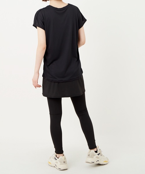 FILA(フィラ)の「【FILA:フィラ】レディースTシャツ+スカート付+レギンス3点セット(Tシャツ/カットソー・レディース・ホワイト/ブラック/ラベンダー・MEDIUM/LARGE/X-LARGE)」の22枚目の写真