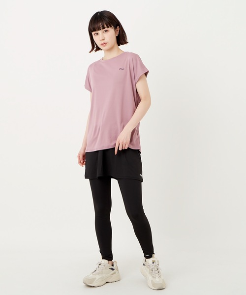 FILA(フィラ)の「【FILA:フィラ】レディースTシャツ+スカート付+レギンス3点セット(Tシャツ/カットソー・レディース・ホワイト/ブラック/ラベンダー・MEDIUM/LARGE/X-LARGE)」の17枚目の写真