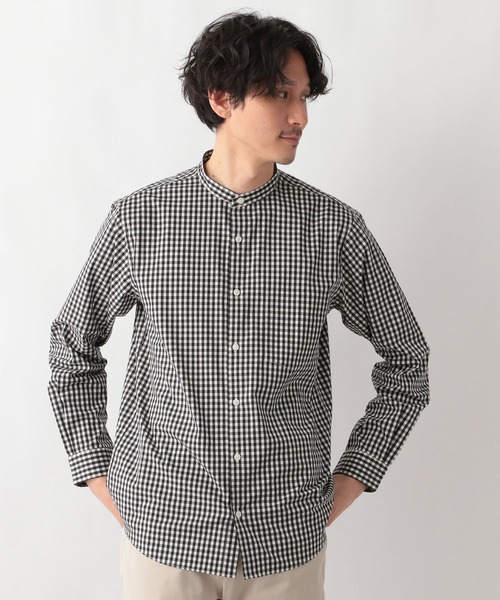 GLOBAL WORK（グローバルワーク）の「ストレッチブロードバンドシャツ/255733（シャツ/ブラウス・メンズ・その他/ホワイト/ライトベージュ/スカイブルー/ブルー/グレー・LARGE/X-LARGE/MEDIUM/SMALL）」の21枚目の写真