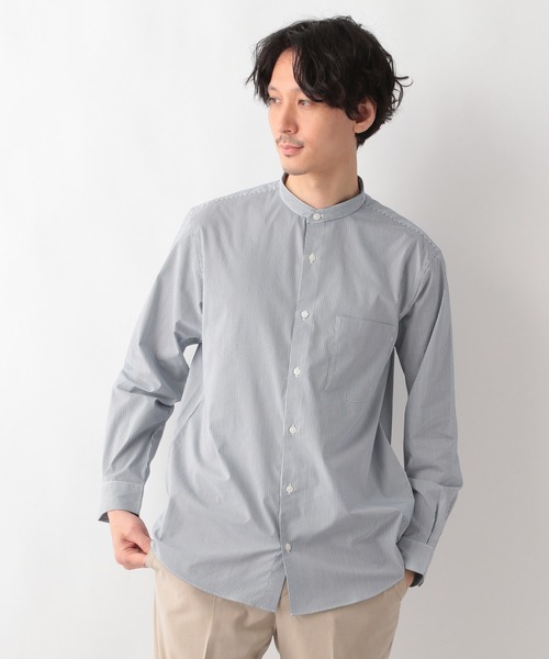 GLOBAL WORK（グローバルワーク）の「ストレッチブロードバンドシャツ/255733（シャツ/ブラウス・メンズ・その他/ホワイト/ライトベージュ/スカイブルー/ブルー/グレー・LARGE/X-LARGE/MEDIUM/SMALL）」の16枚目の写真