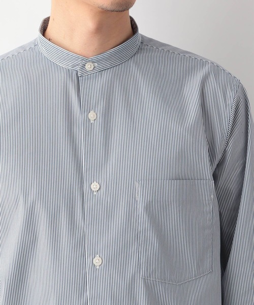 GLOBAL WORK（グローバルワーク）の「ストレッチブロードバンドシャツ/255733（シャツ/ブラウス・メンズ・その他/ホワイト/ライトベージュ/スカイブルー/ブルー/グレー・LARGE/X-LARGE/MEDIUM/SMALL）」の17枚目の写真
