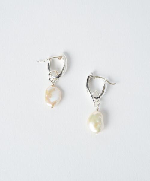 AFTER SHAVE CLUB(アフターシェイヴクラブ)の「別注<AFTER SHAVE CLUB(アフターシェイブクラブ)>PERAL HP ピアス(ピアス(両耳用)・レディース・シルバー・FREE)」の1枚目の写真