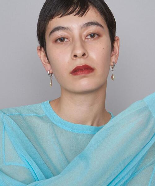 AFTER SHAVE CLUB(アフターシェイヴクラブ)の「別注<AFTER SHAVE CLUB(アフターシェイブクラブ)>PERAL HP ピアス(ピアス(両耳用)・レディース・シルバー・FREE)」の5枚目の写真